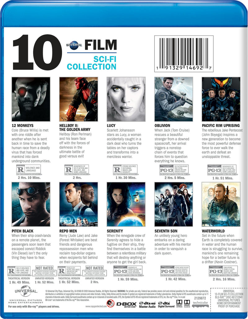 Universal 10-Film Sci-Fi Collection (Blu-ray Set) [Blu-ray]