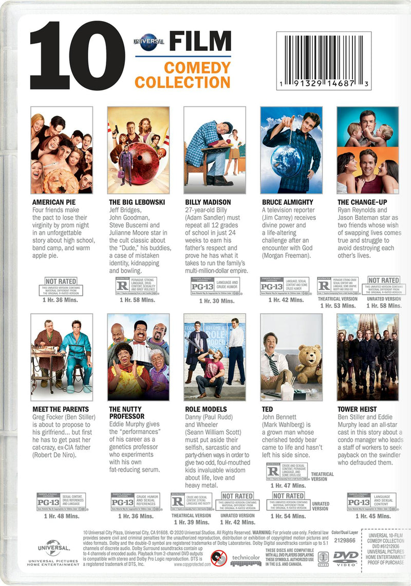 Universal 10-Film Comedy Collection (DVD Set) [DVD]