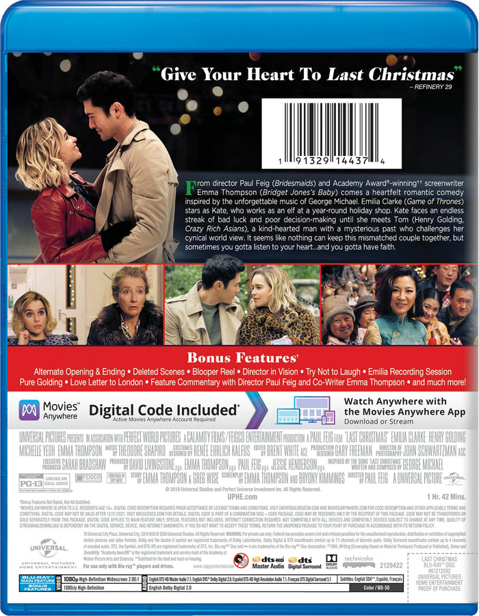 Last Christmas (Blu-ray New Box Art) [Blu-ray]