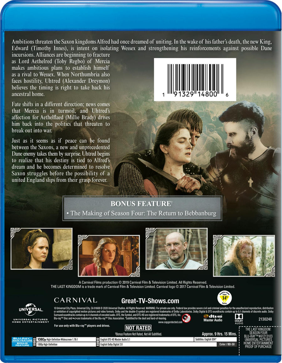 The Last Kingdom: Season Four [Blu-ray]