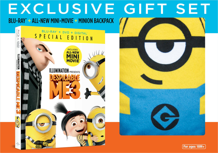 Despicable Me 3 (Exclusive Backpack Gift Set) [Blu-ray]