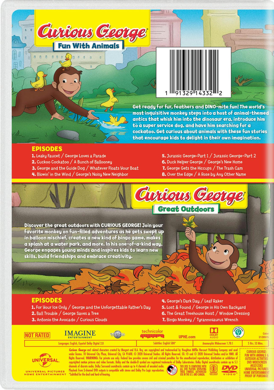 Curious George: Fun with Animals / Great Outdoors [DVD]
