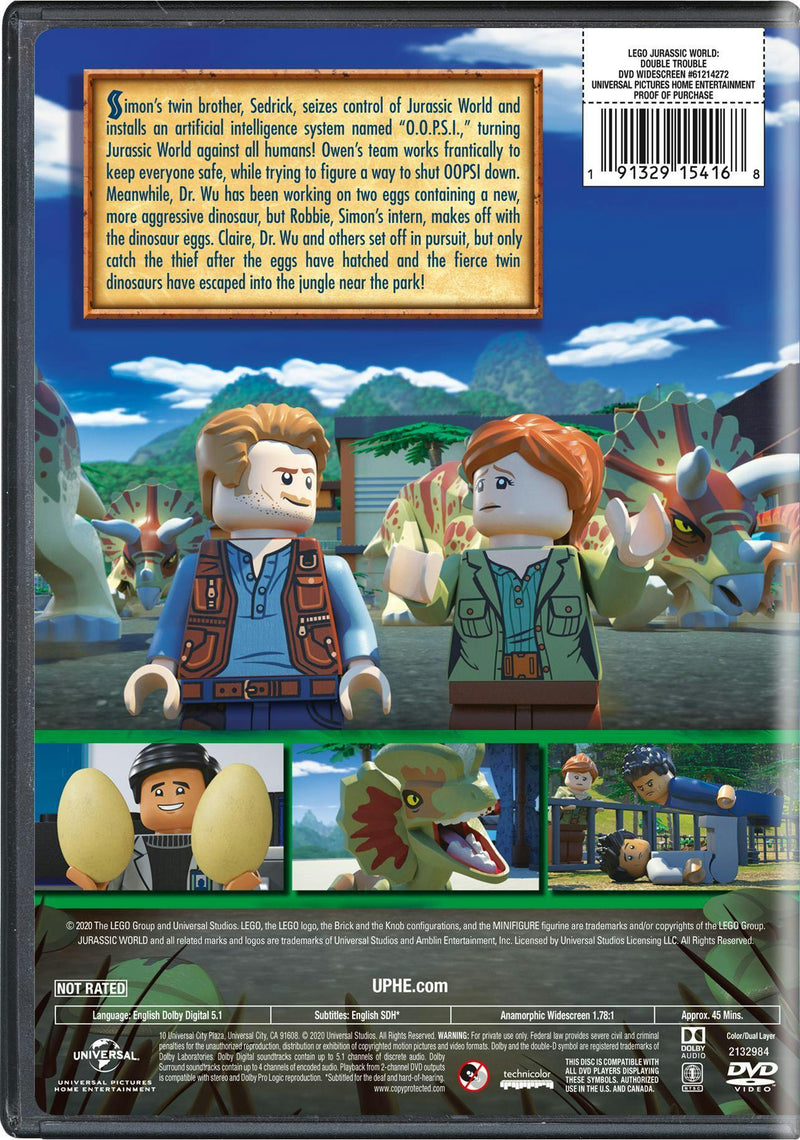 LEGO Jurassic World: Double Trouble [DVD]