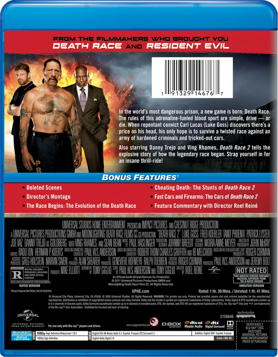 Death Race 2 (Blu-ray New Box Art) [Blu-ray]