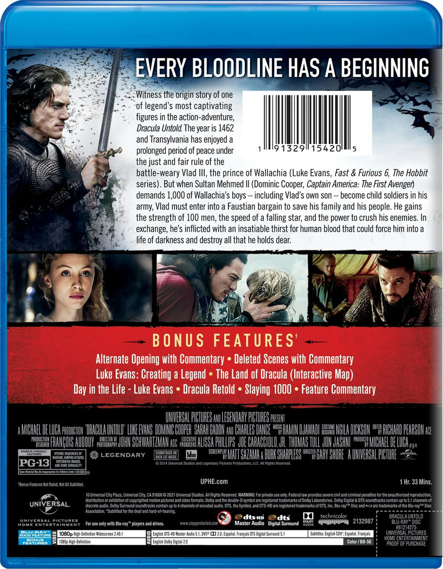 Dracula Untold (Blu-ray New Box Art) [Blu-ray]