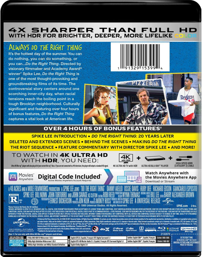 Do The Right Thing (4K UHD + Blu-ray) [UHD]