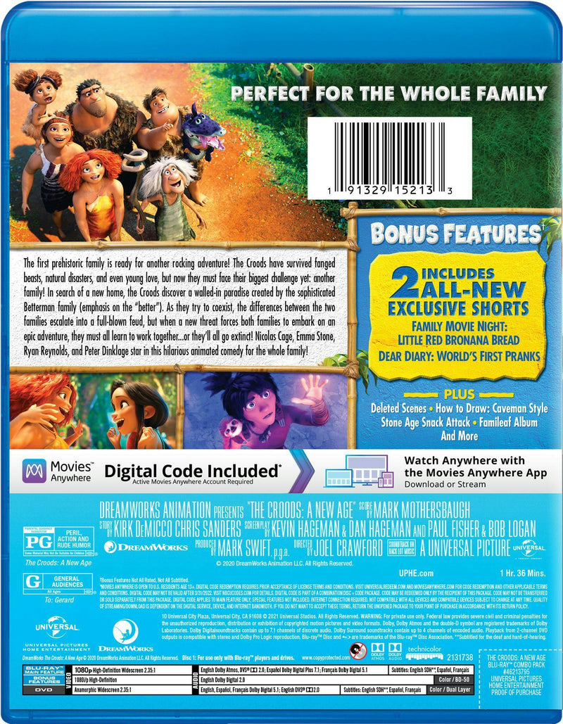 The Croods: A New Age (with DVD) [Blu-ray]