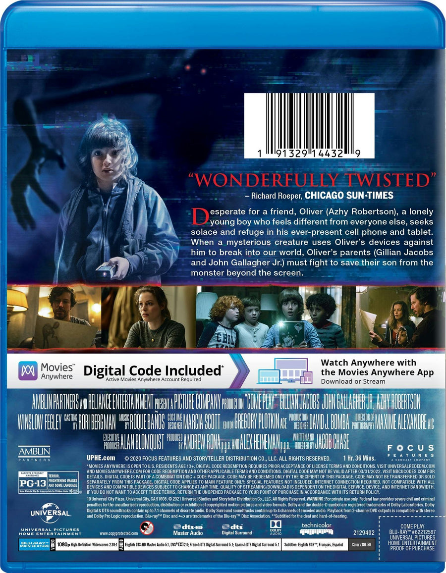 Come Play (Blu-ray + Digital Copy) [Blu-ray]