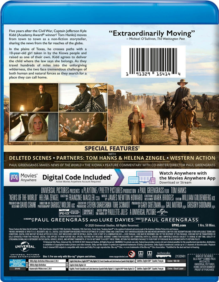 News of the World (with DVD) [Blu-ray]