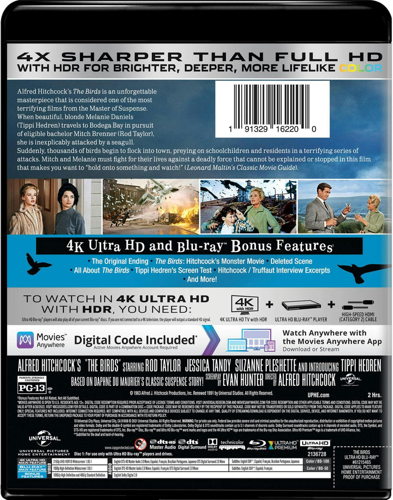 The Birds (4K Ultra HD + Blu-ray) [UHD]