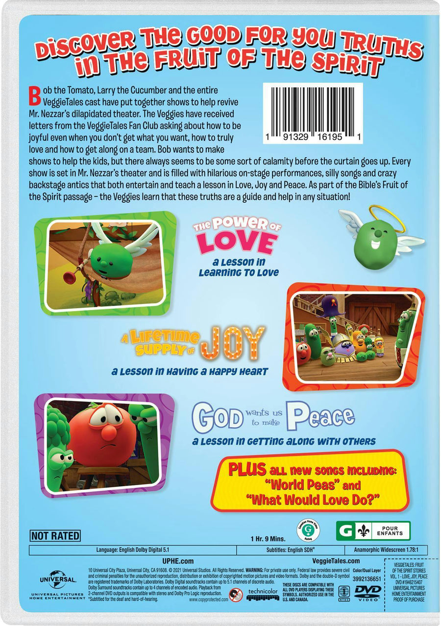 VeggieTales: Fruits of the Spirit Stories - Volume 1 [DVD]