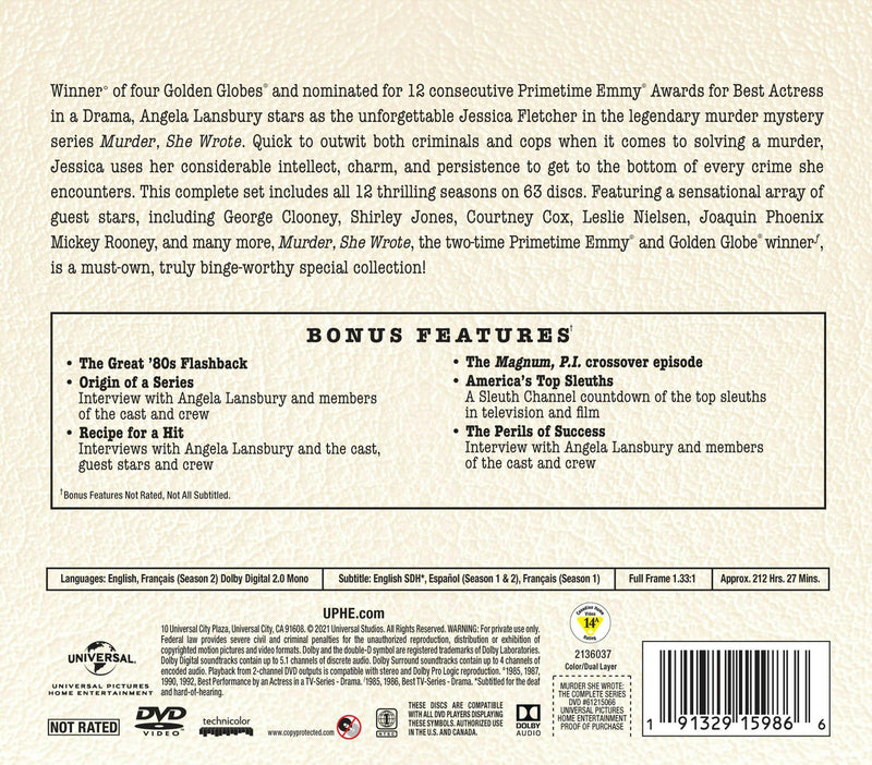 Murder, She Wrote: The Complete Series (Box Set) [DVD]