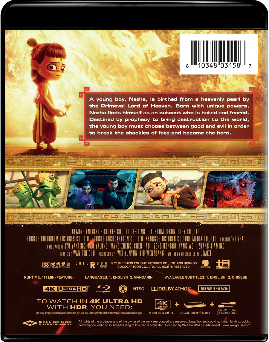 Ne Zha (4K Ultra HD + Blu-ray) [UHD]