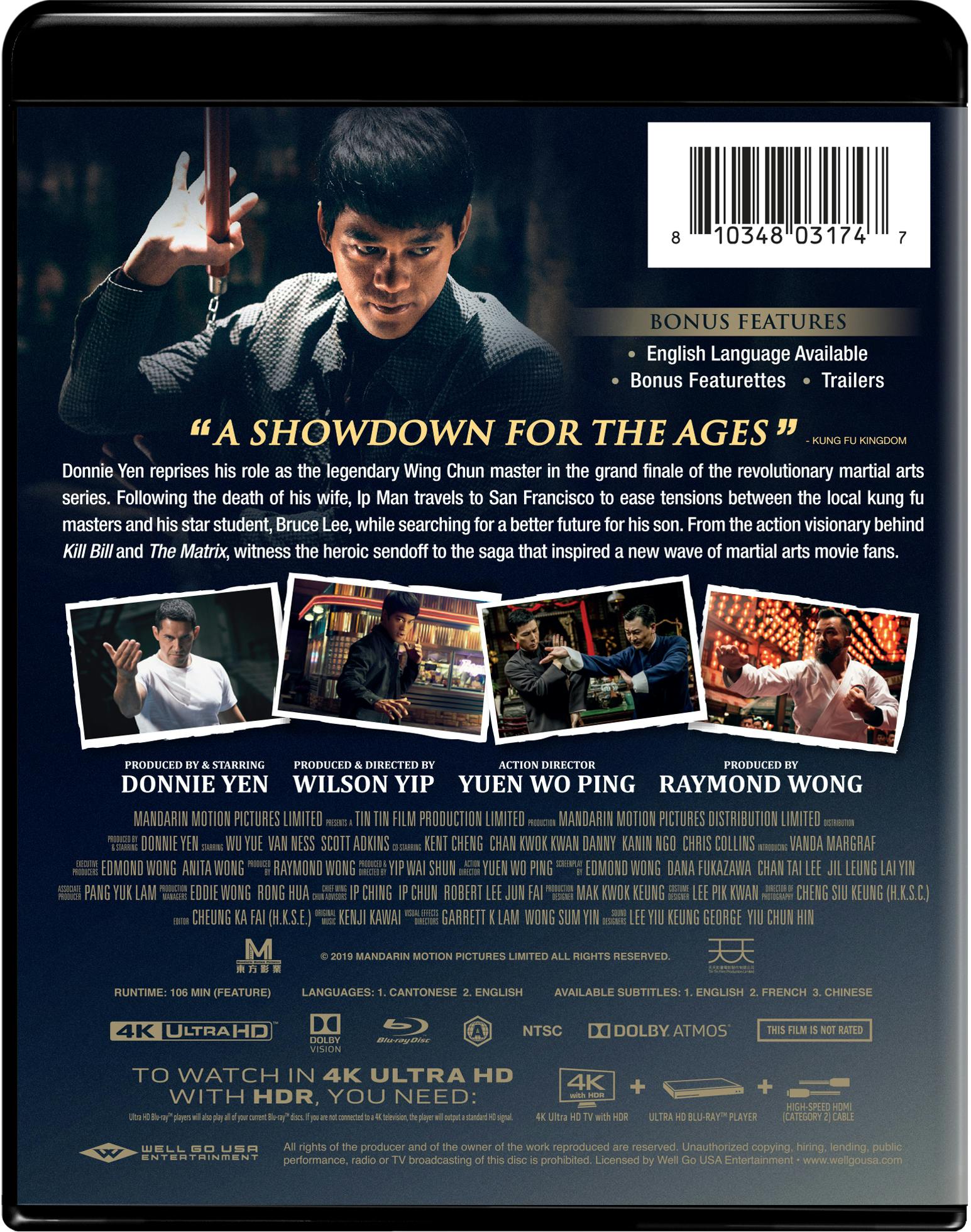 Ip Man 4 (4K Ultra HD + Blu-ray) [UHD] – GRUV Entertainment