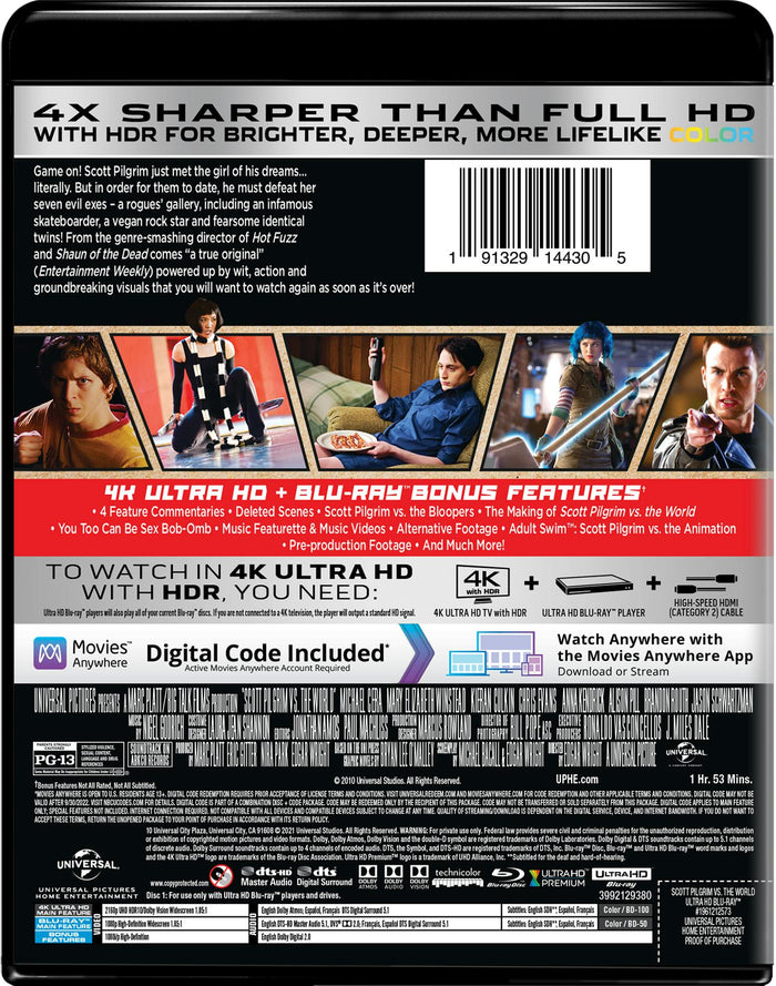 Scott Pilgrim Vs. The World (4K Ultra HD + Blu-ray) [UHD]