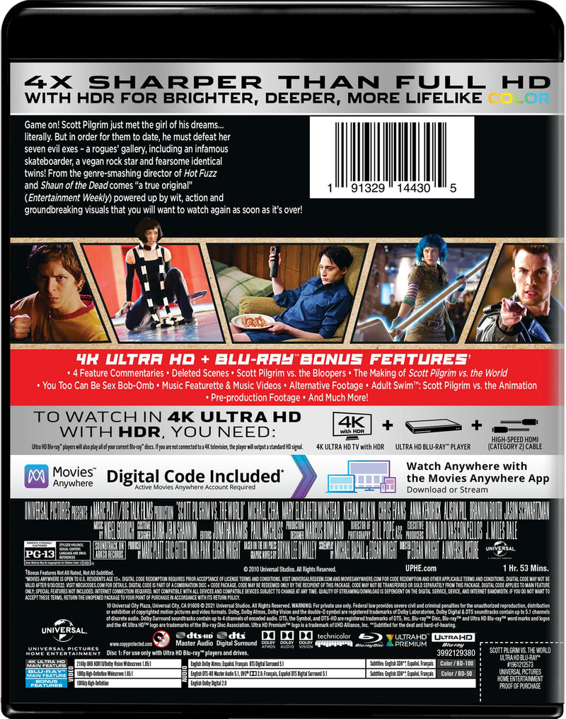 Scott Pilgrim Vs. The World (4K Ultra HD + Blu-ray) [UHD]