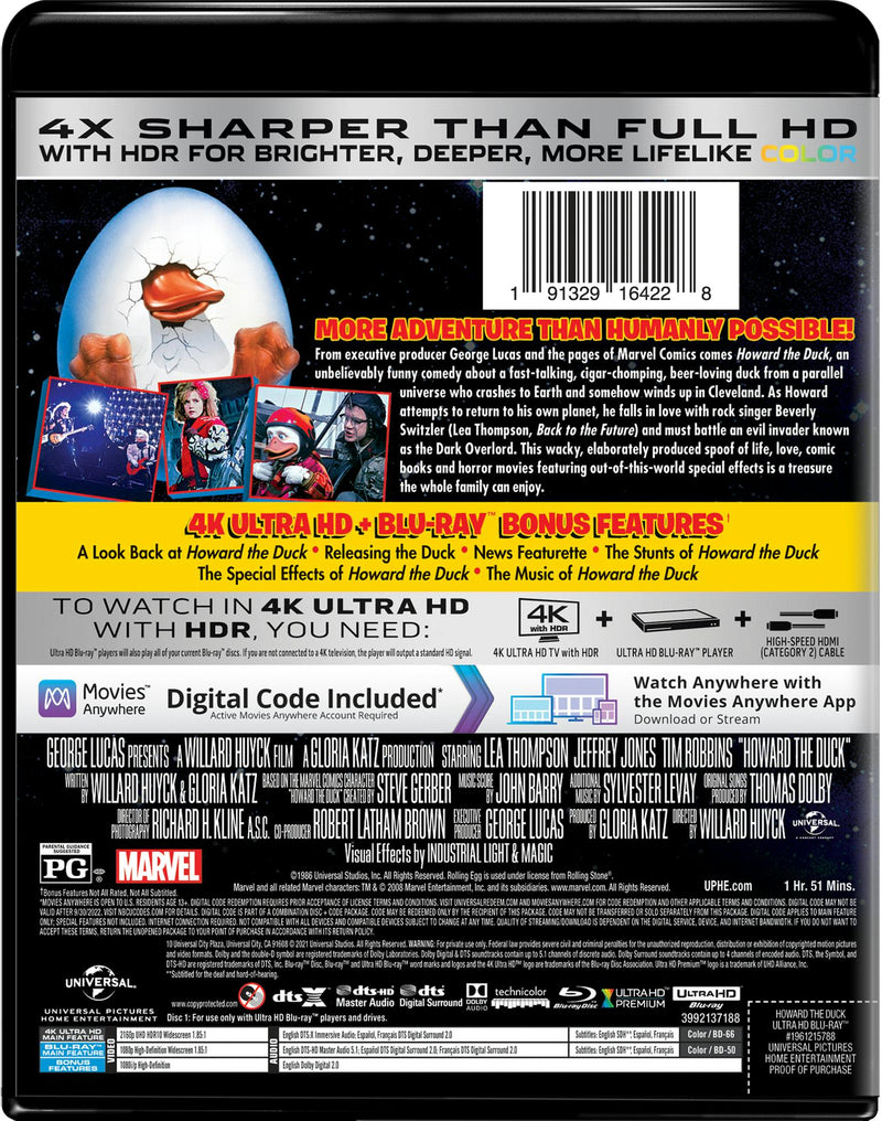 Howard the Duck (4K Ultra HD + Blu-ray) [UHD]