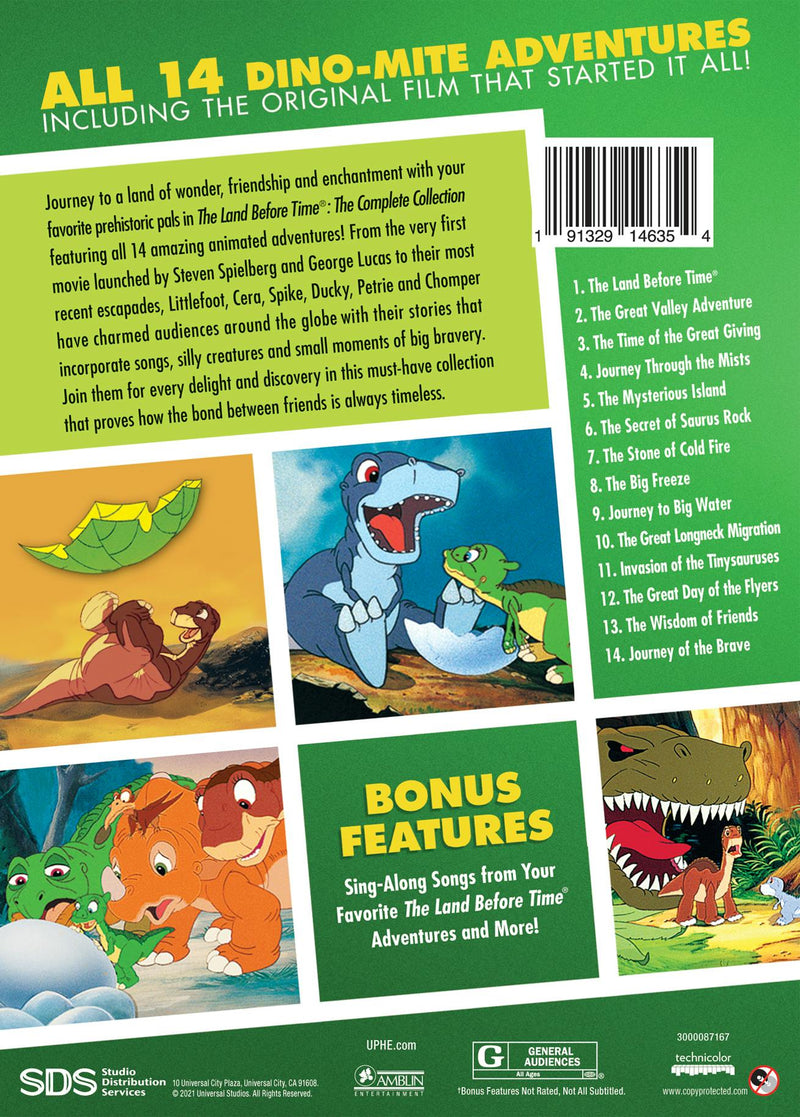 The Land Before Time: The Complete Collection - Iconic Moments Line Look (DVD Set) [DVD]