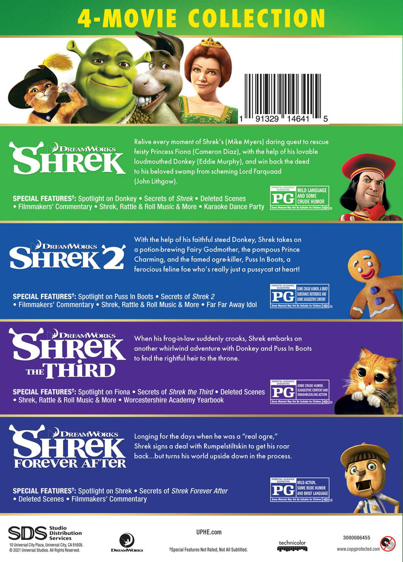 Shrek 4-Movie Collection - Iconic Moments Line Look (Anniversary Edition) [DVD]