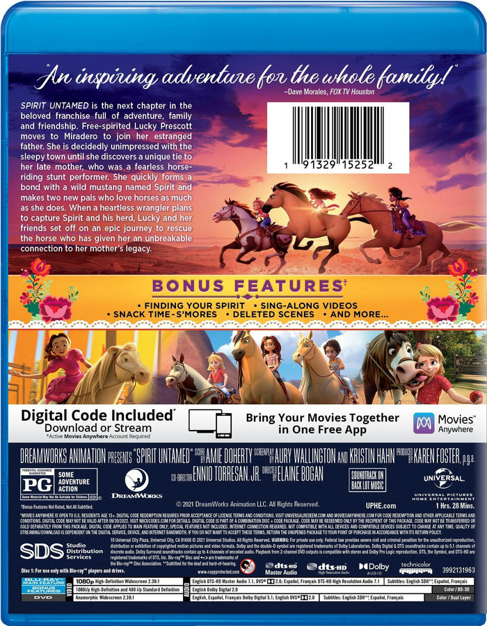 Spirit Untamed (with DVD) [Blu-ray]