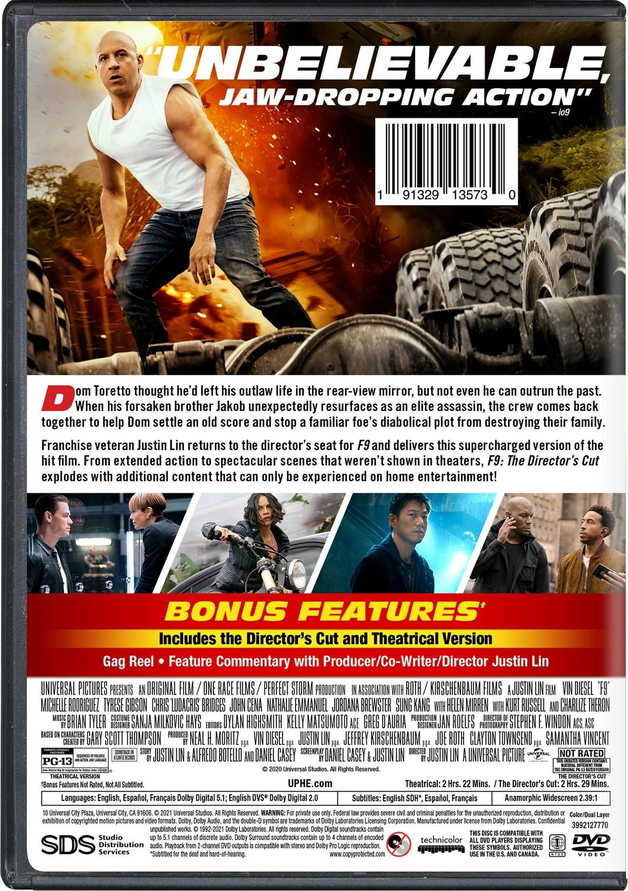 F9: The Fast Saga [DVD]