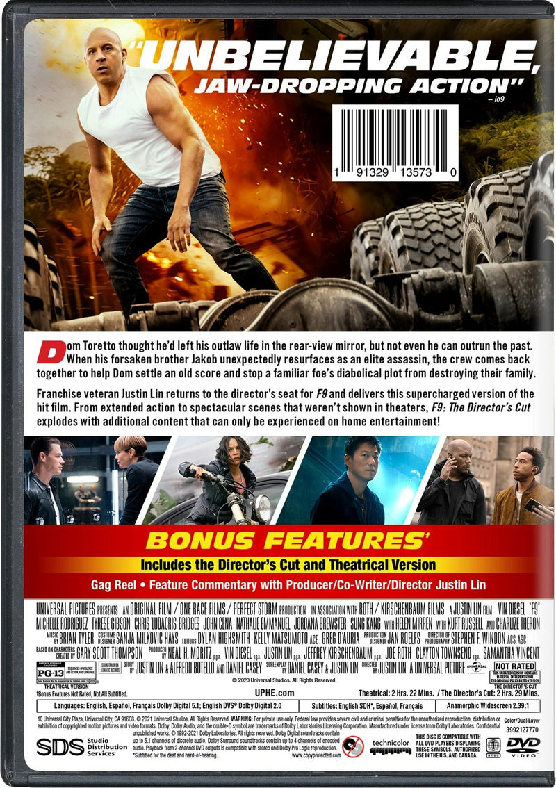 F9: The Fast Saga [DVD]