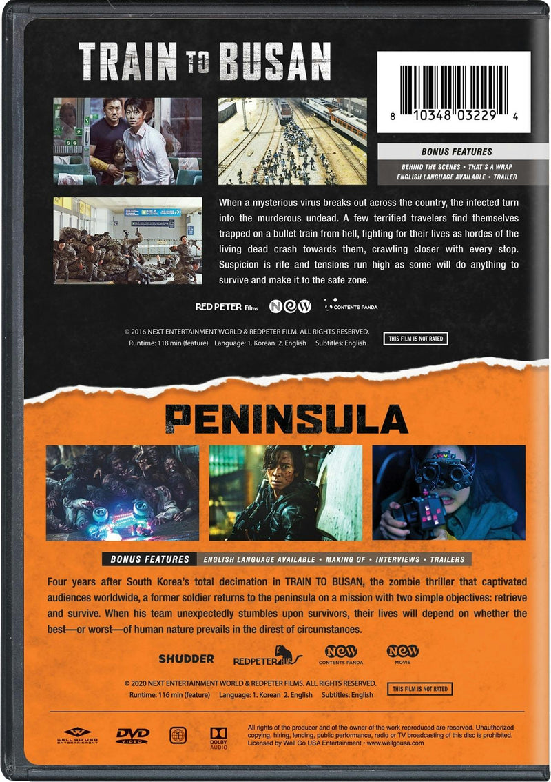 Train to Busan/Train to Busan Presents - Peninsula (DVD Double Feature) [DVD]