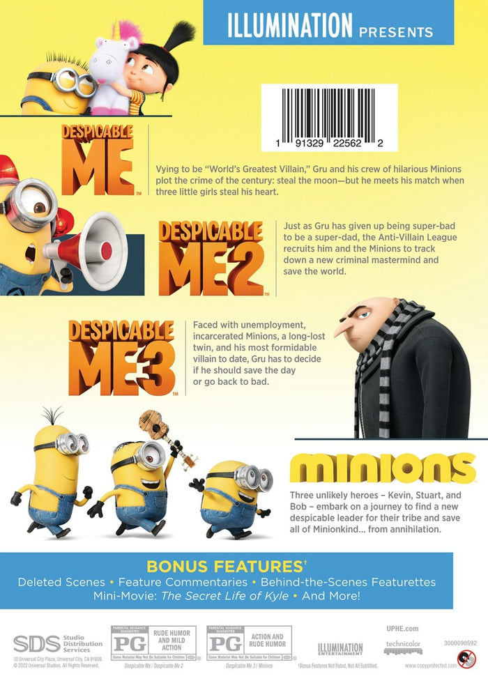 Despicable Me 4-Movie Collection - Iconic Moments Line Look (Box Set) [DVD]