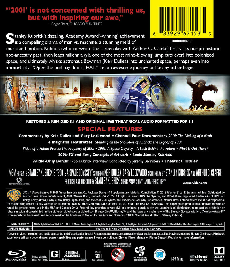2001 - A Space Odyssey [Blu-ray]