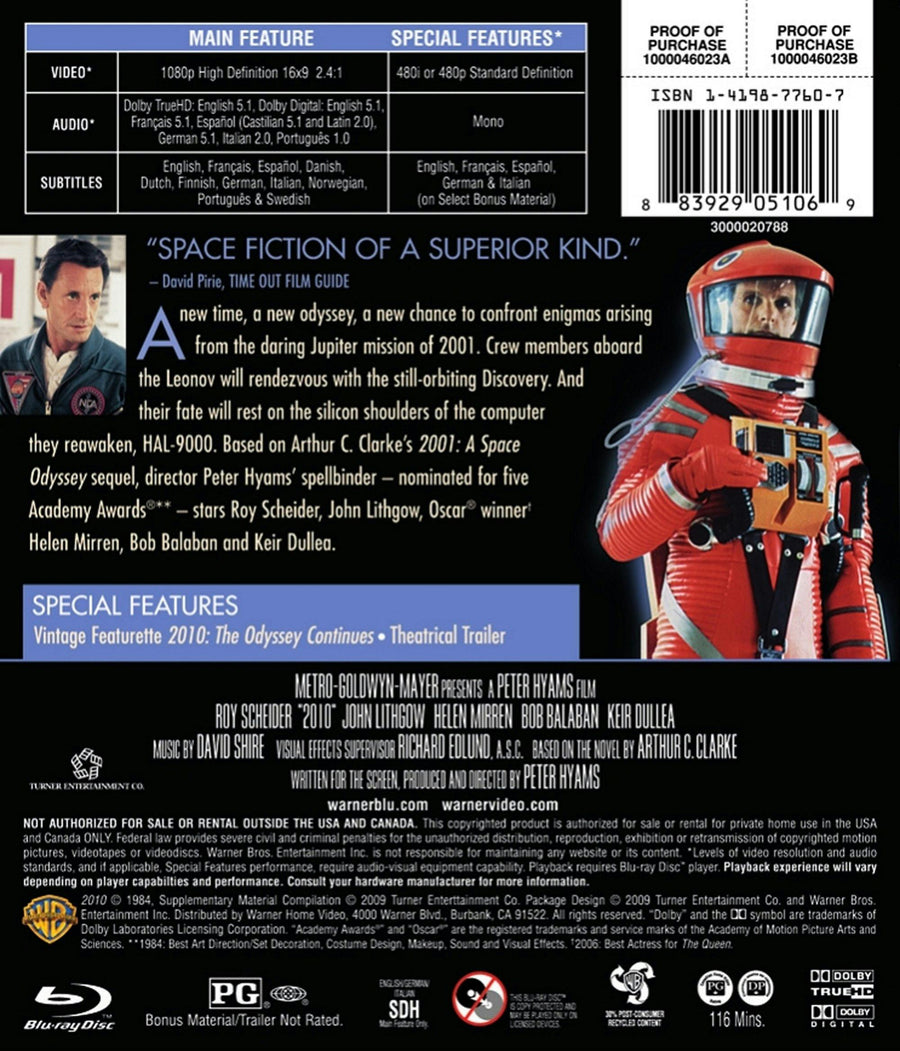 2010 - The Year We Make Contact [Blu-ray]