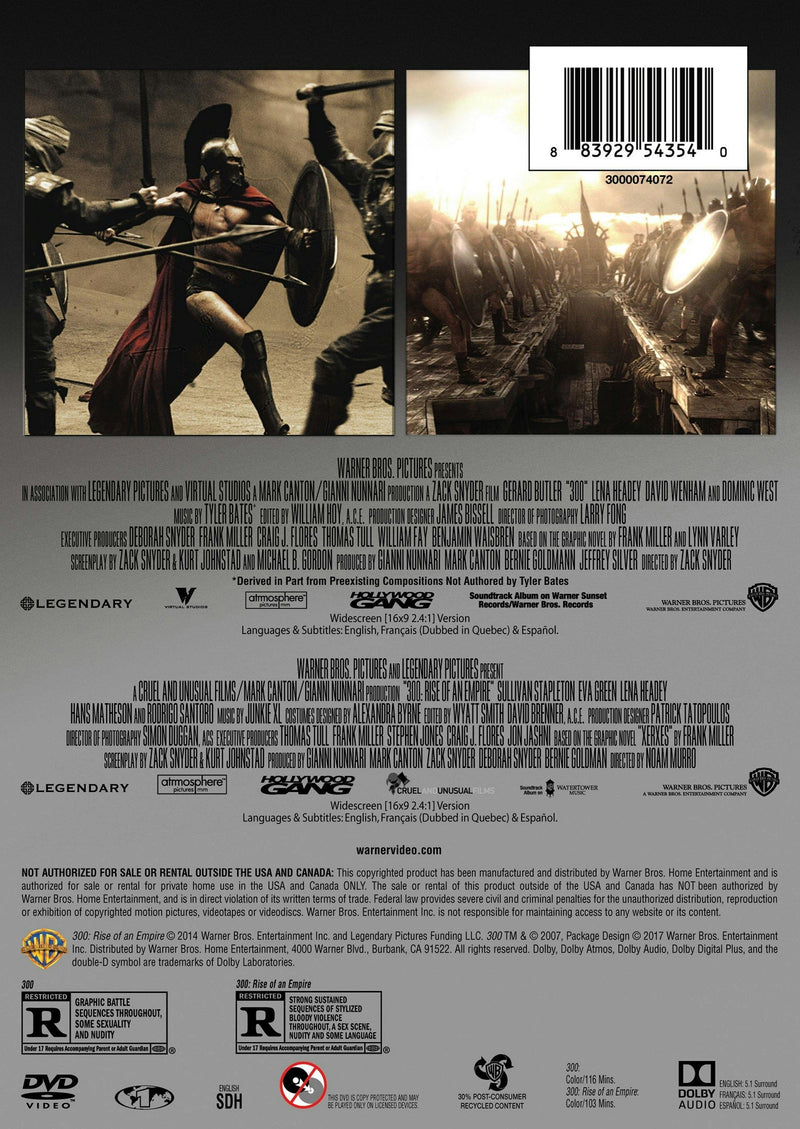 300/300: Rise of an Empire (DVD Double Feature) [DVD]