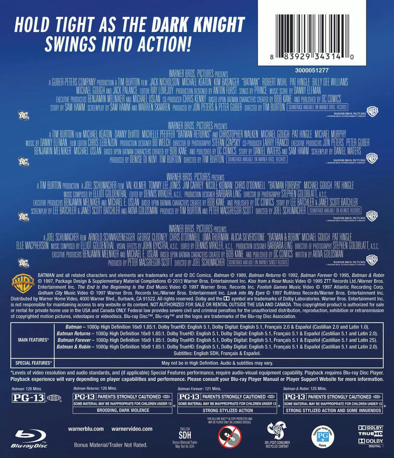 Batman: The Motion Picture Anthology (Box Set) [Blu-ray]