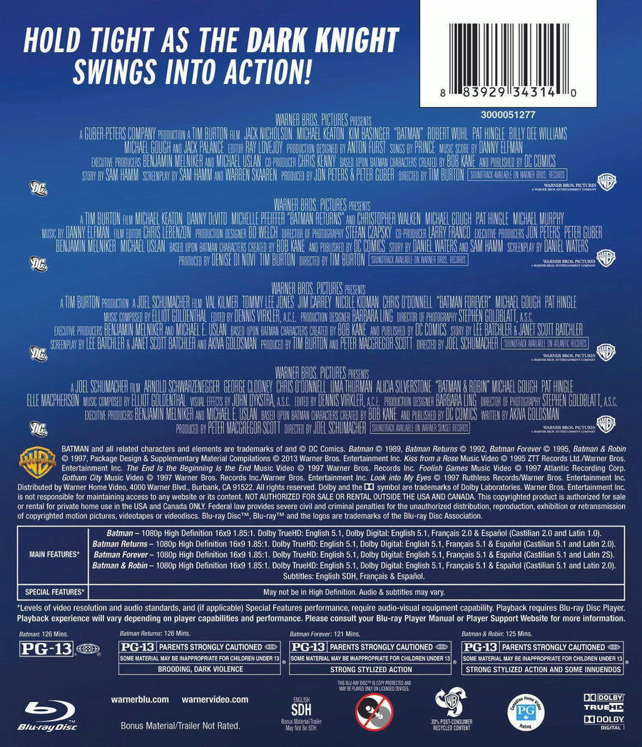 Batman: The Motion Picture Anthology (Box Set) [Blu-ray]