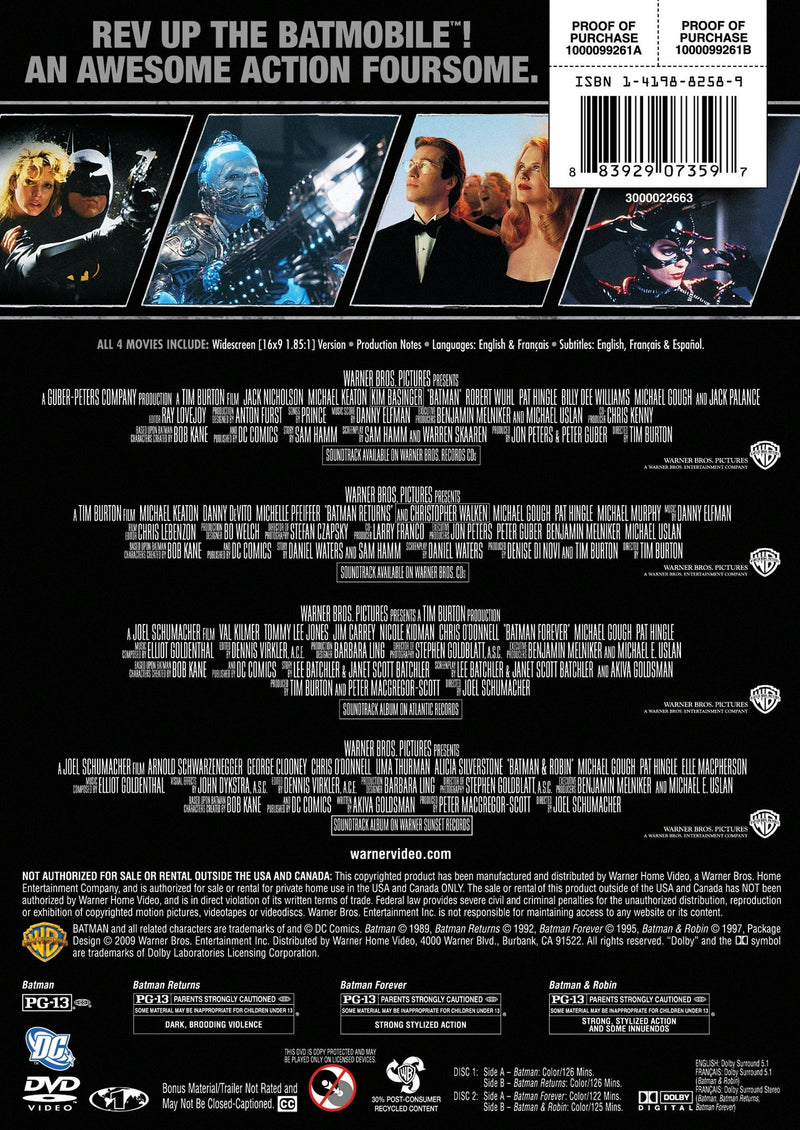 Batman: The Motion Picture Anthology (DVD Set) [DVD]
