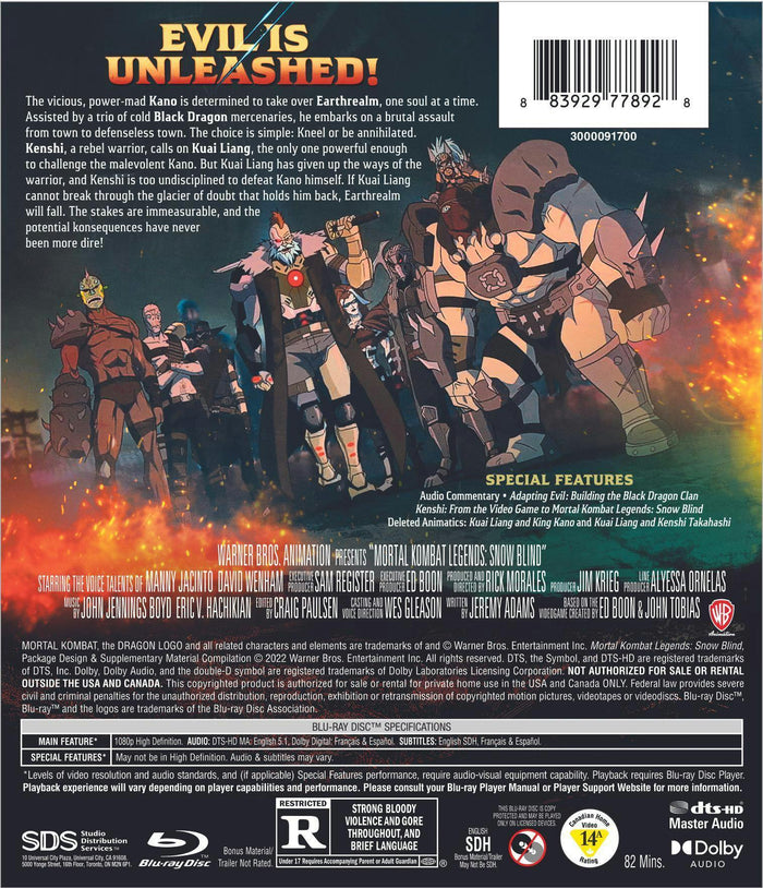 Mortal Kombat Legends: Snow Blind [Blu-ray]
