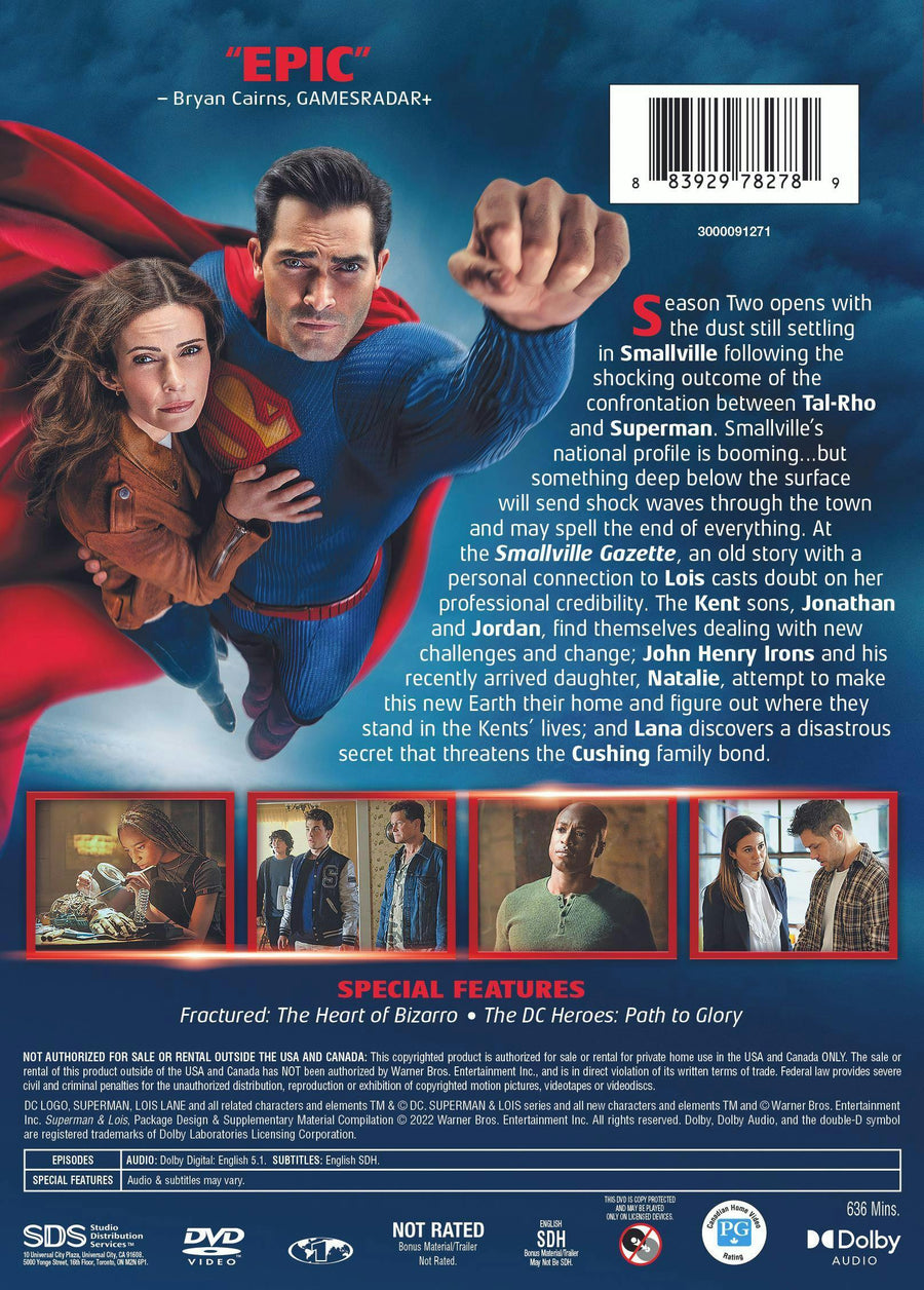 Superman & Lois: The Complete Second Season (Box Set) [DVD]