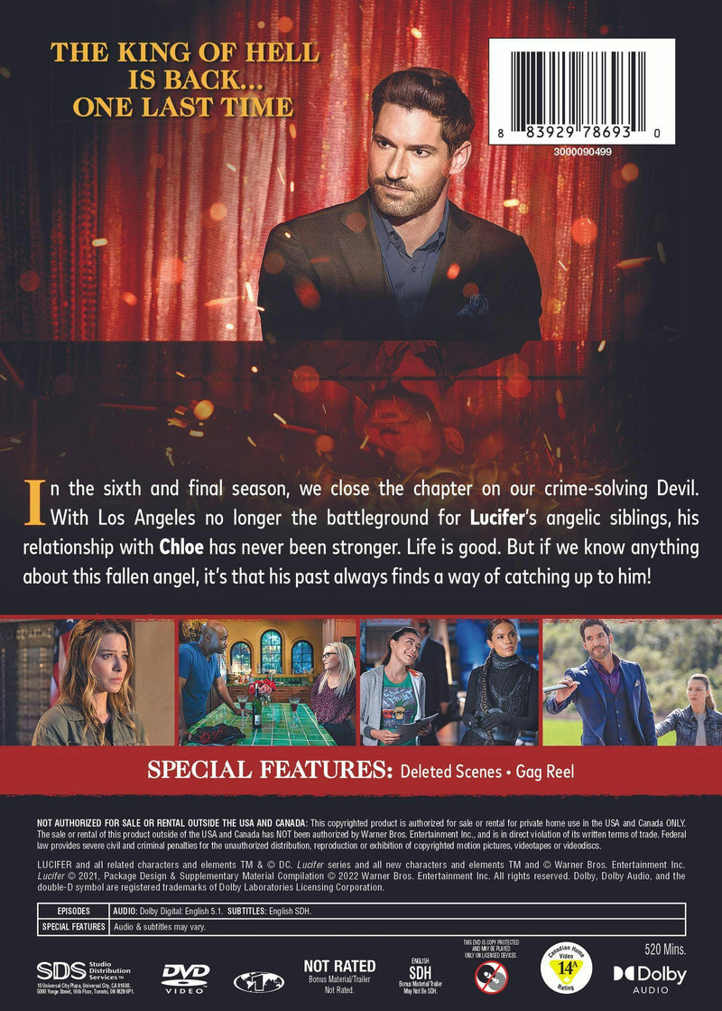 Lucifer: The Sixth and Final Season (Box Set) [DVD]