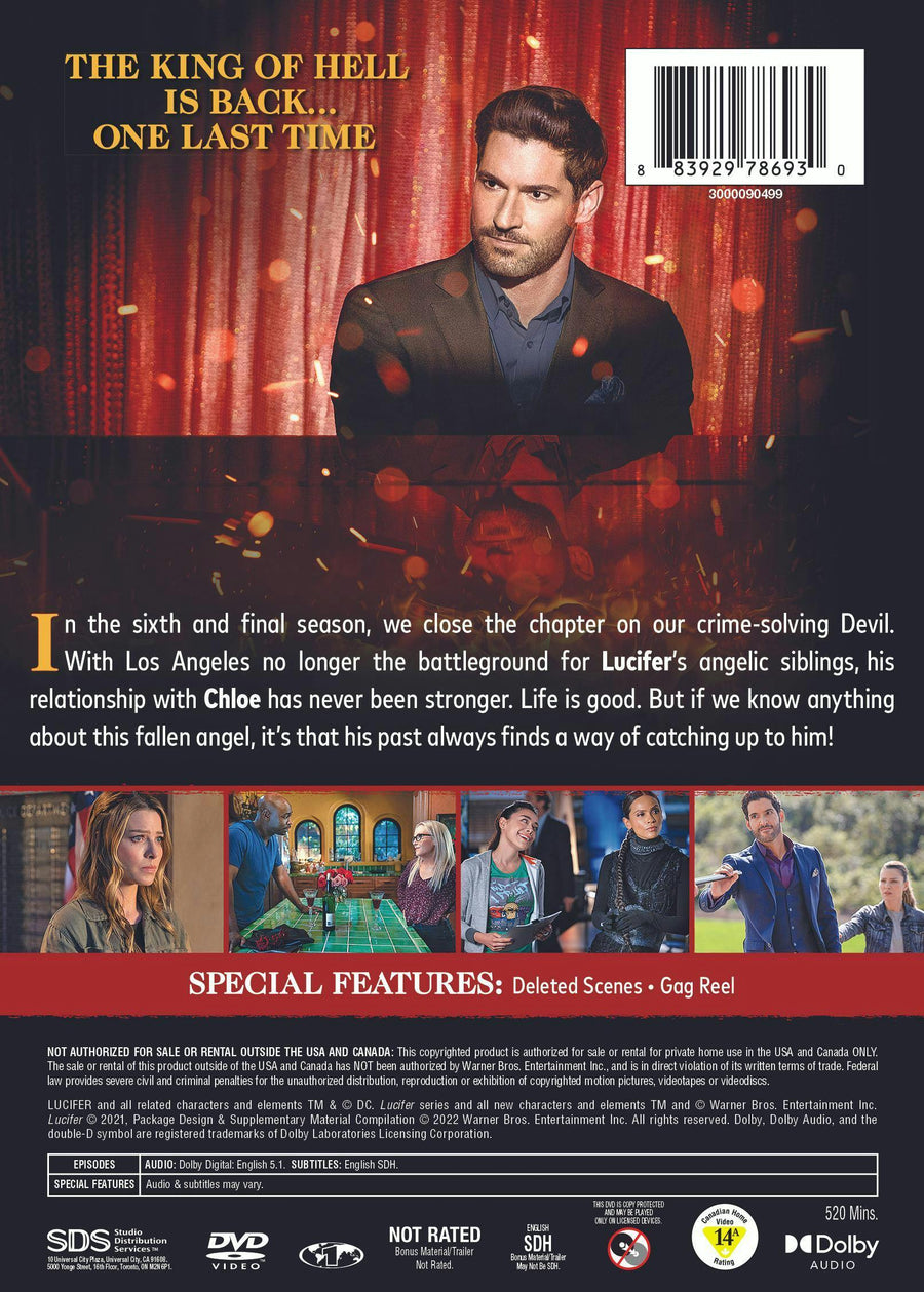 Lucifer: The Sixth and Final Season (Box Set) [DVD]