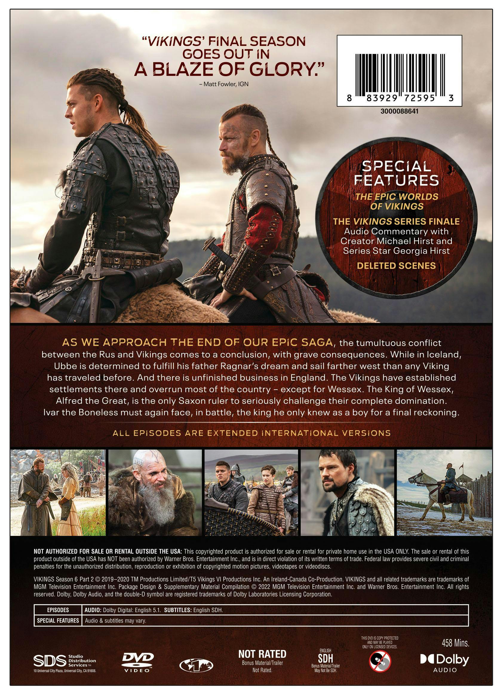 Vikings: Season 6 - Volume 2 (Box Set) [DVD] – GRUV Entertainment