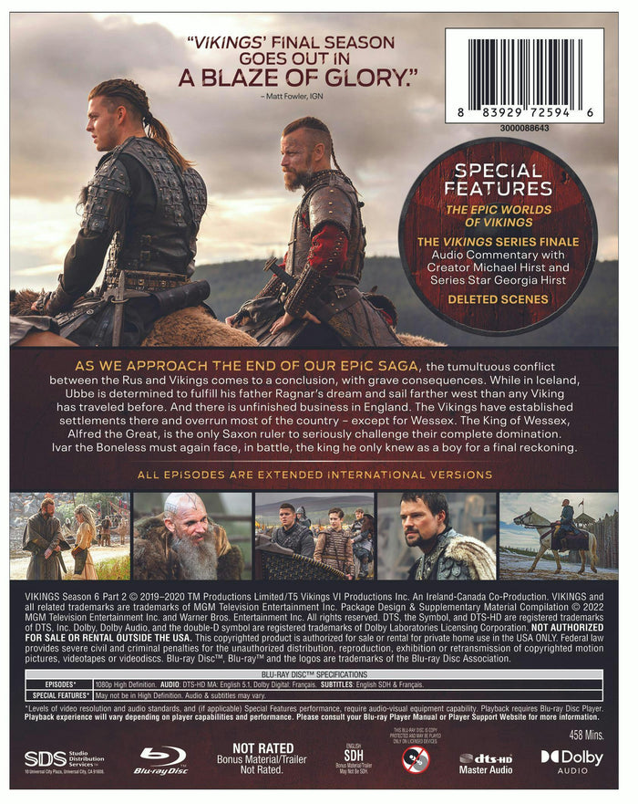 Vikings: Season 6 - Volume 2 (Box Set) [Blu-ray]
