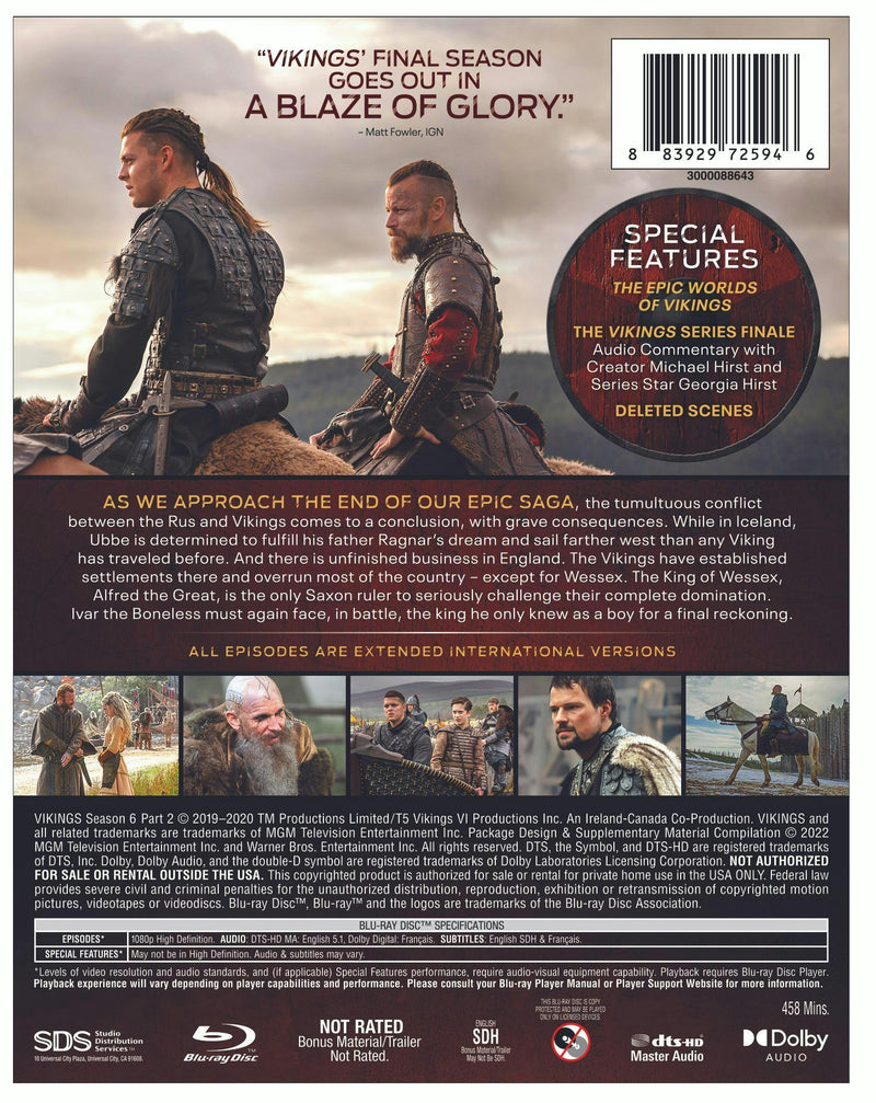 Vikings: Season 6 - Volume 2 (Box Set) [Blu-ray]