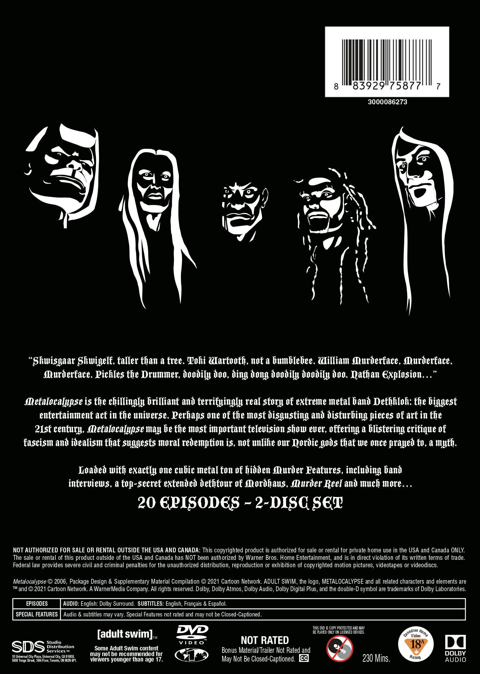 Metalocalypse: Season 1 (DVD New Box Art) [DVD] – GRUV Entertainment