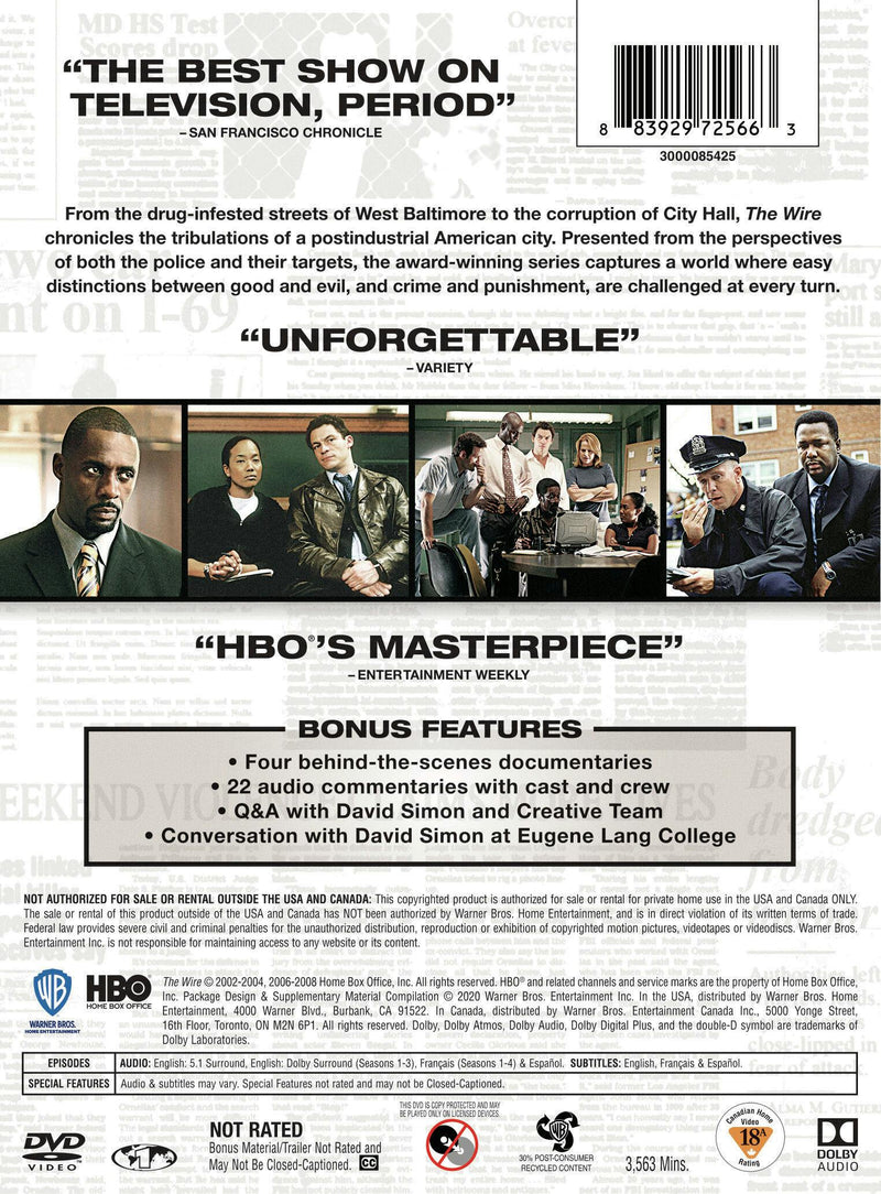 The Wire: The Complete Series (Box Set) [DVD]
