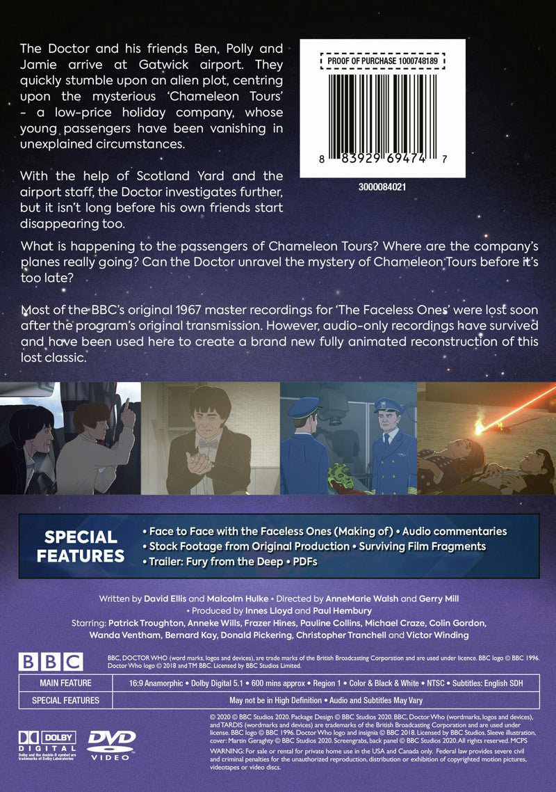 Doctor Who: The Faceless Ones (Box Set) [DVD]