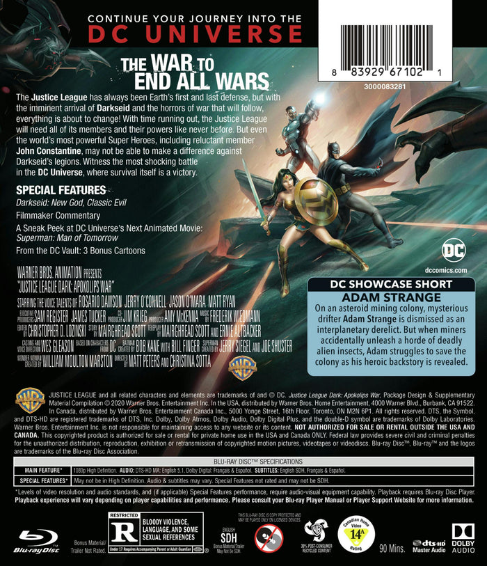Justice League Dark: Apokolips War (with DVD) [Blu-ray]