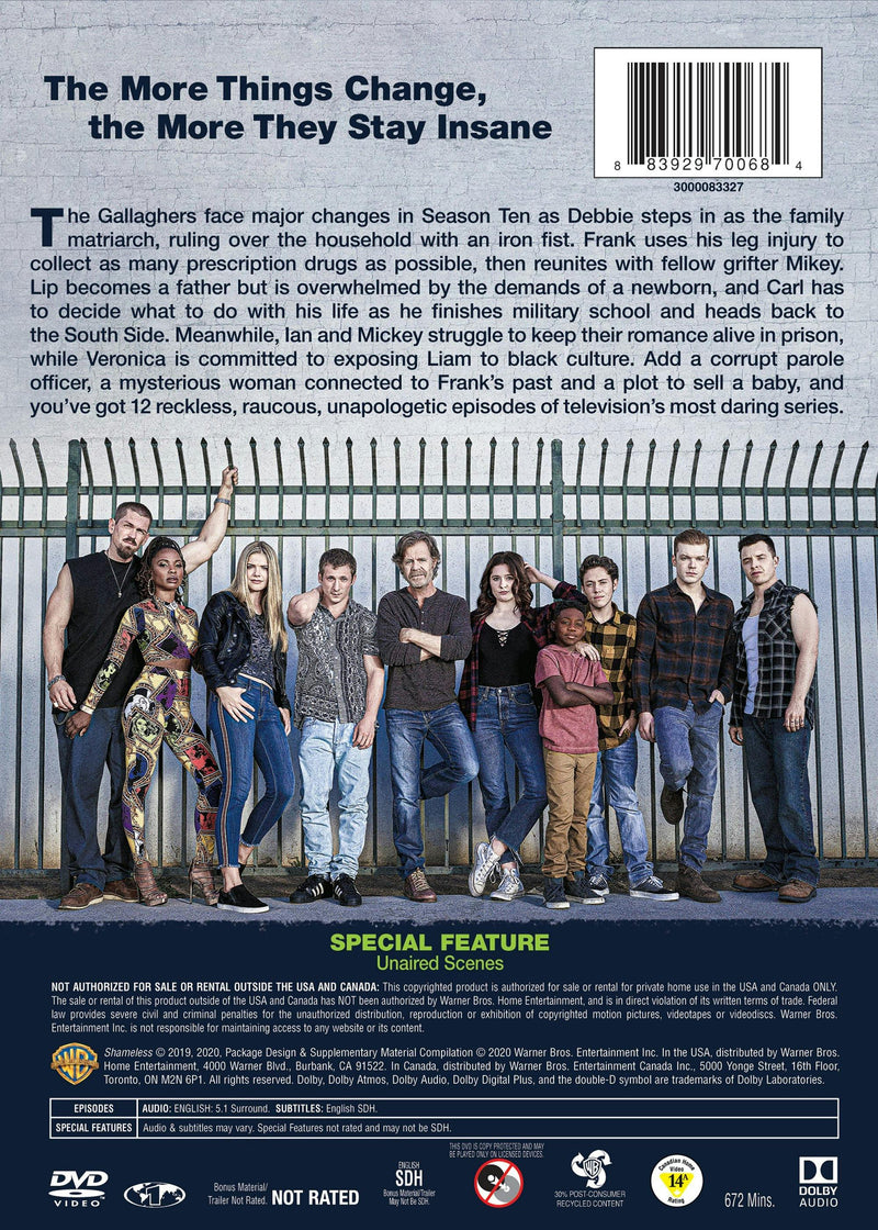 Shameless: Series 10 (Box Set) [DVD]