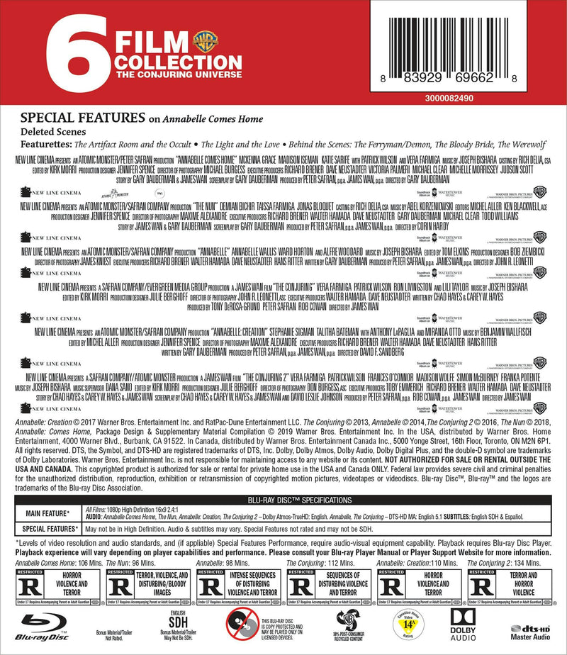 The Conjuring Universe: 6 Film Collection (Box Set) [Blu-ray]