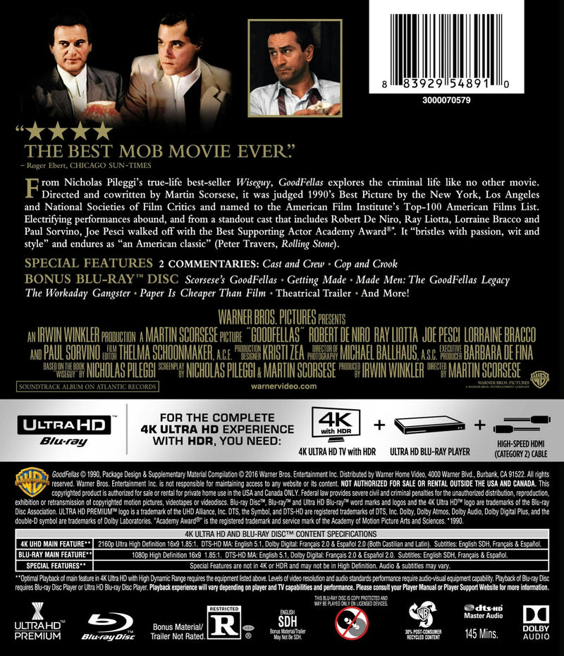 Goodfellas (4K Ultra HD + Blu-ray) [UHD]