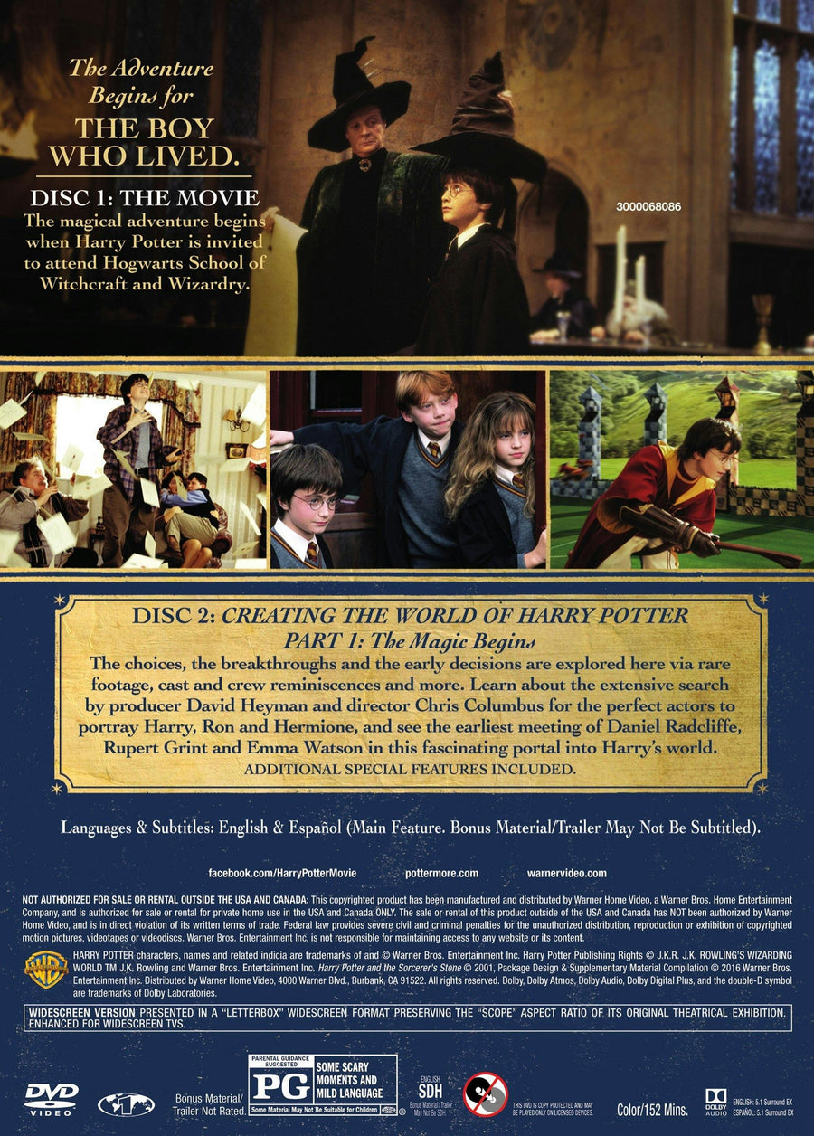 Harry Potter and the Philosopher's Stone (Special Edition) [DVD]