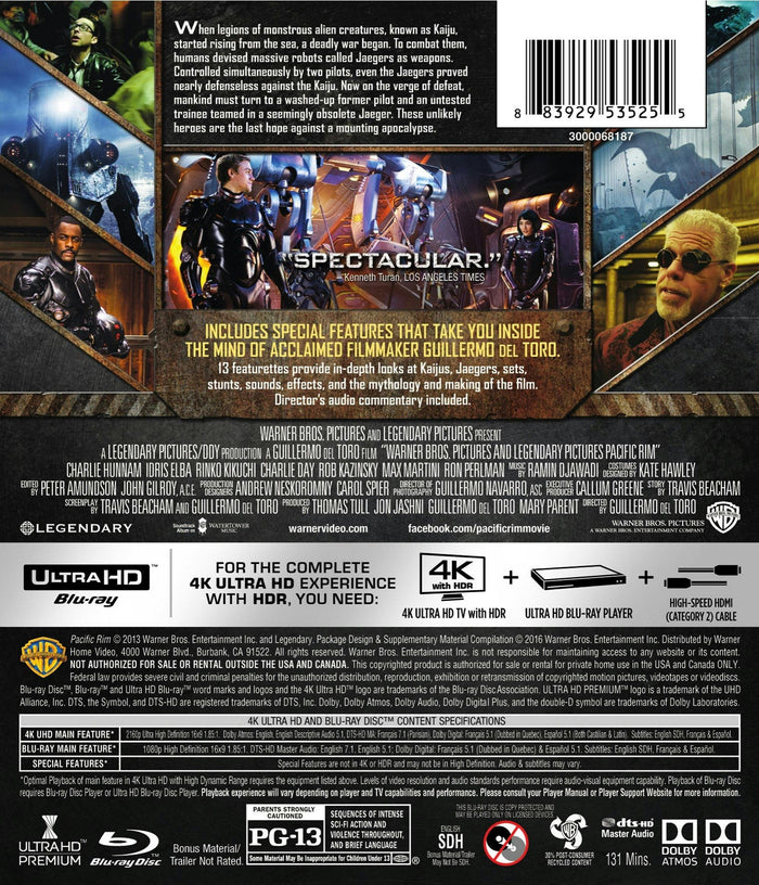 Pacific Rim (4K Ultra HD + Blu-ray) [UHD]